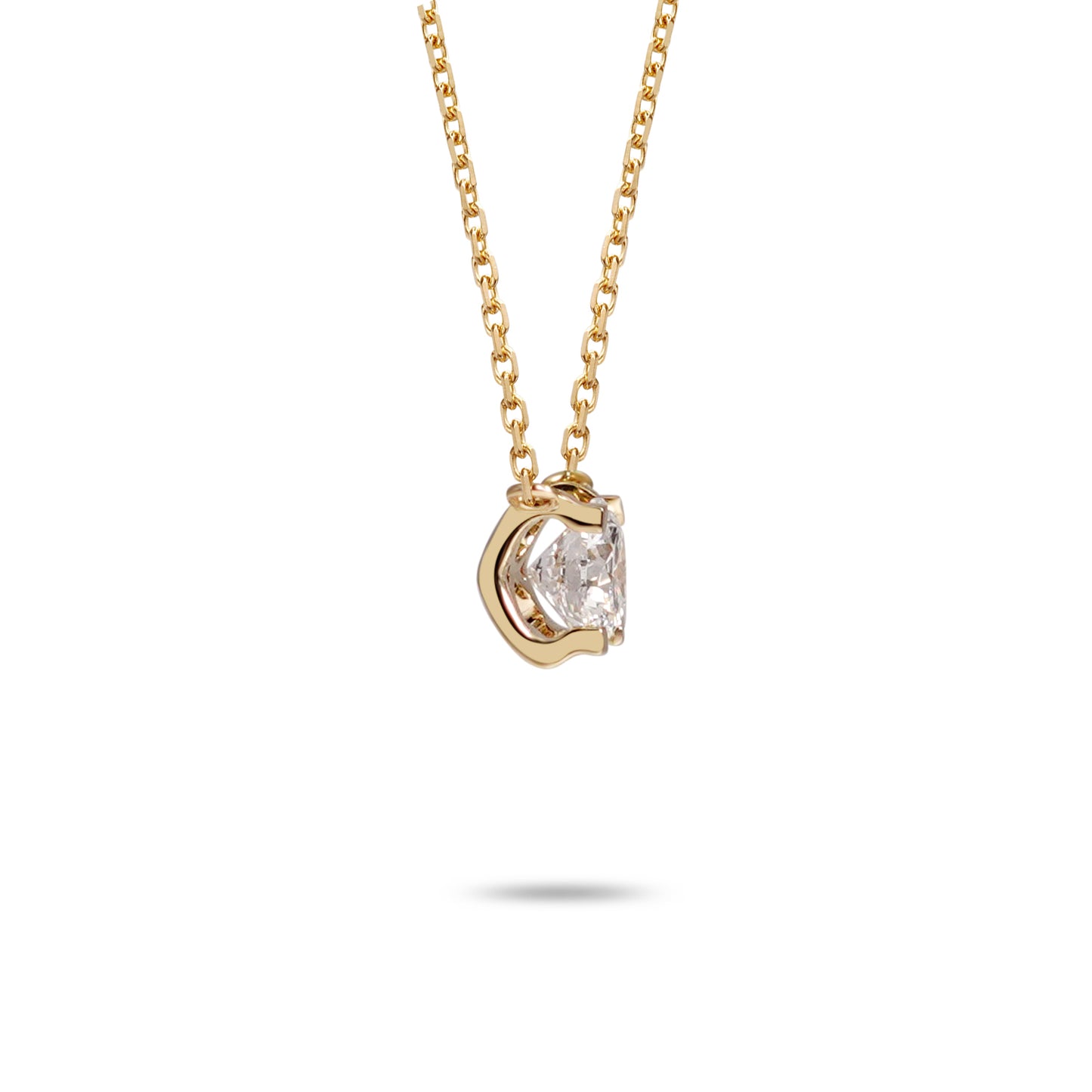 Zahara Brilliant-Cut Diamond Solid 18K Gold Necklace