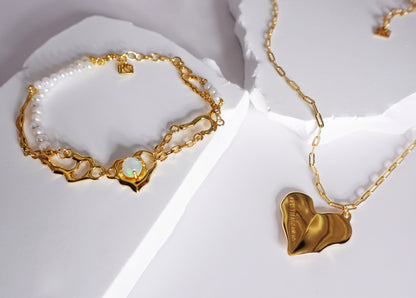 Sunyata Organically Shaped Heart Necklace